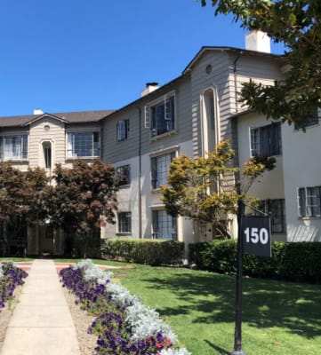 Path to front of building l The Monterey Garden Apartments in San Mateo CA