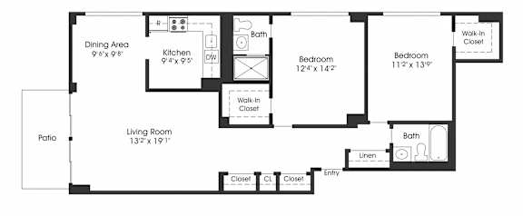 2 bed 2 bath N at Seminary Towers, Virginia, 22304