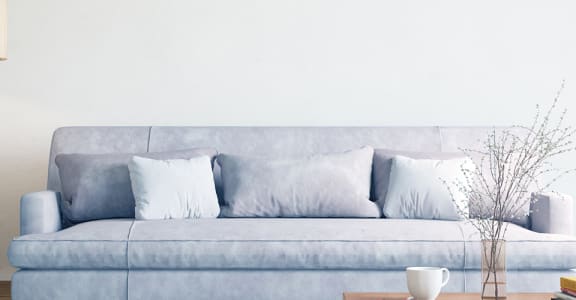 Stock image of living room at FAYETTE ARMS, MOUNTAIN VIEW, CA