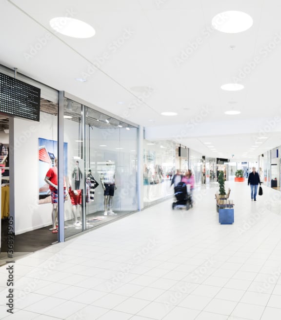 a modern shopping mall interior at Oak Chase I, Tampa, FL