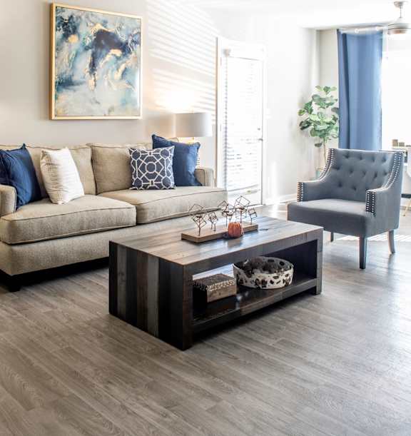 Classic Living Room Design With Television at The Baxly, Savannah