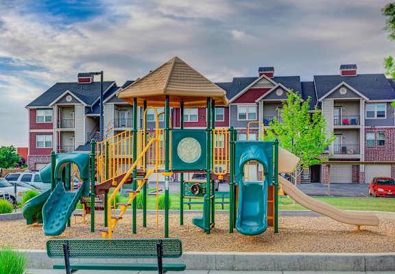 a playground at the bradley braddock road station apartments