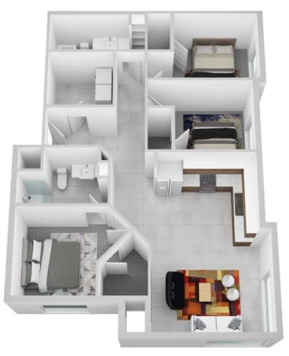 Floor Plan  a floor plan of a house with a bedroom and a living room