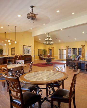 Community Clubhouse at Sky Court Harbors at The Lakes Apartments, Las Vegas, Nevada
