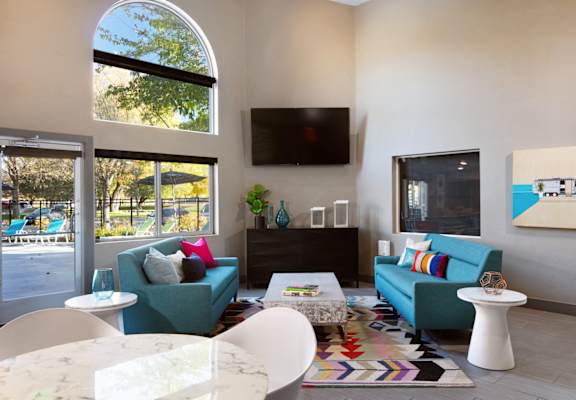 The Grove Apartments Clubhouse Seating Area
