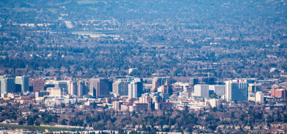 Aerial View of Downtown San Jose, California