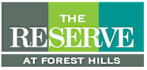 The logo for The Reserve at Forest Hills.