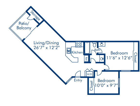 Newport Palms 2x1 D Floor Plan