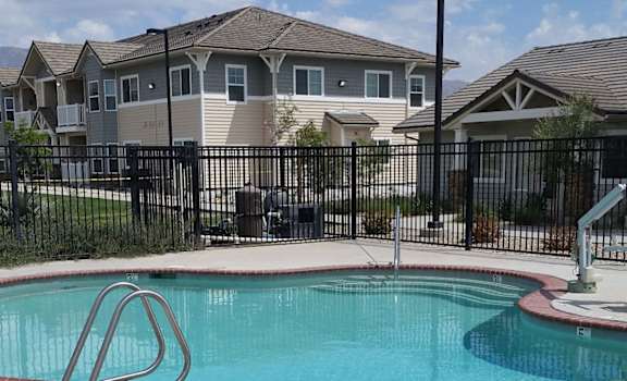 Image of building and swimming pool