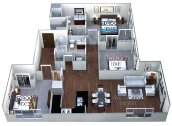 Linea C1 Floorplan at Linea Cambridge , MA