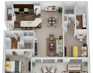 a floor plan is shown for a 1 bedroom apartment