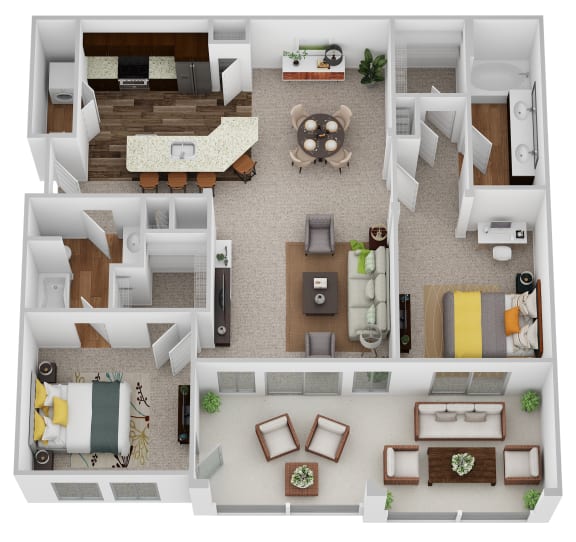 a floor plan is shown for a 1 bedroom apartment