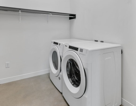 our apartments have a laundry room with a washer and dryer