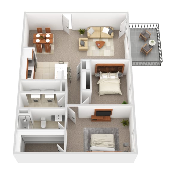a bedroom floor plan is shown with an open