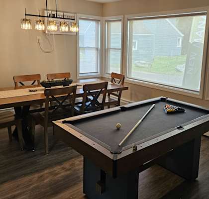 Clubhouse with gaming area