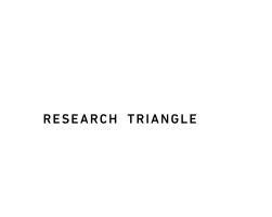 a white and black logo on a black background at Plat 4 at Research Triangle in Durham, NC