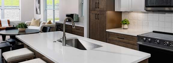 Modern Kitchen with cabinets1 at Aerie Blue Sage, Elkhorn, NE, 68022