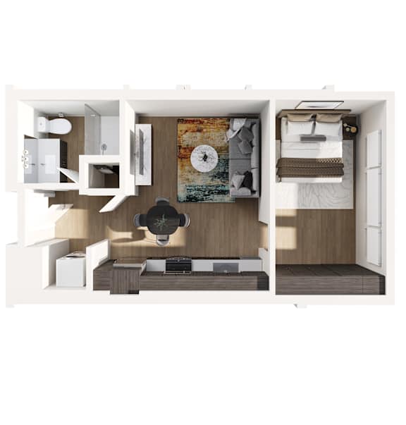 Studio B at The Terrace at Academy Village