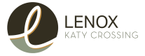 a logo with the words katy crossing on a green background