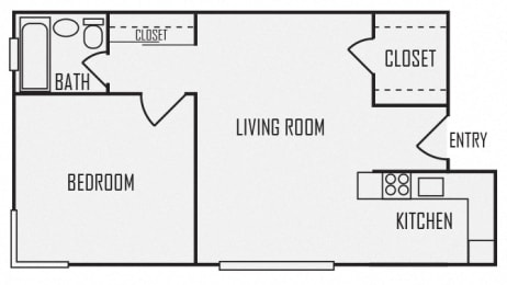 A5 floor plan for The KC High Line Apartments in Kansas City, MO