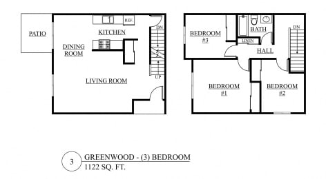  Floor Plan Three Bedroom A