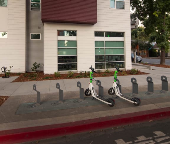 Bike Racks on F Street at Lavender