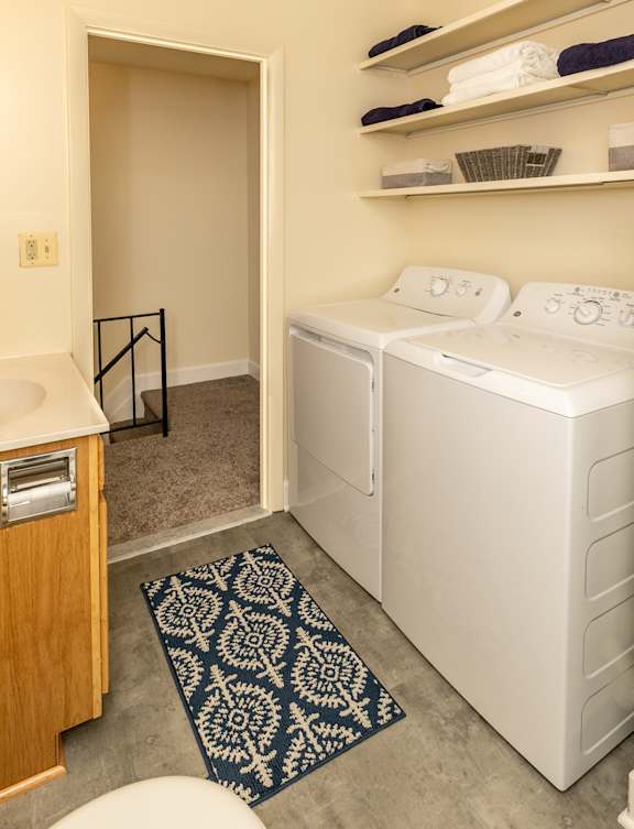 Washer and dryer at Seven Oaks Townhomes, Edgewood, Maryland