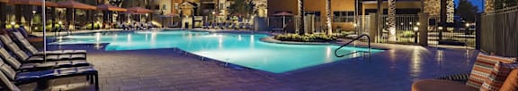 Modern Swimming Pool at Noria Robson Luxury Apartments, Chandler