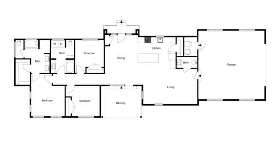 Vaseo Townhomes - Lehi, Utah | Single Family Home 2D Floor Plan