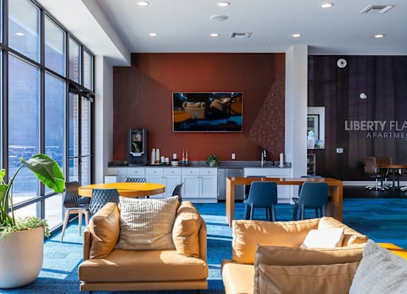 Residential Clubhouse at Liberty Flats Apartments, Ohio, 45069