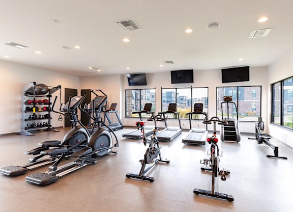 Workout Room at Liberty Flats Apartments, Ohio