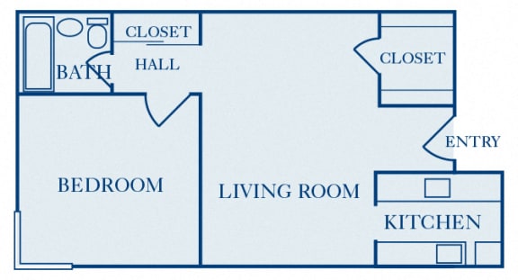 Quality Hill Towers - A5 - 1 bedroom - 1 bath