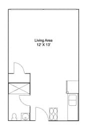 Plaza Apartments in Saint Anthony, MN_Studio