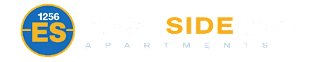 The image is a logo for Eastside 1256 Apartments.