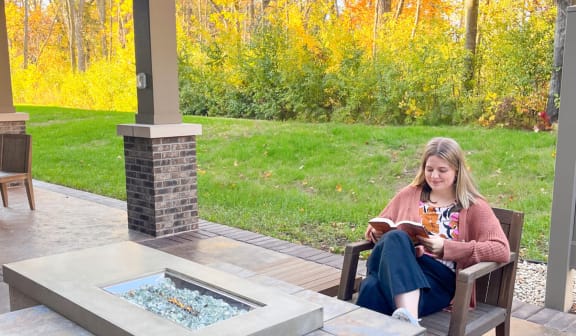 Outdoor Firepit Patio at Arbor Ridge, Forest Lake, MN