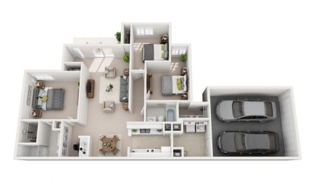 1413 sq.ft. Three Bed Two Bath