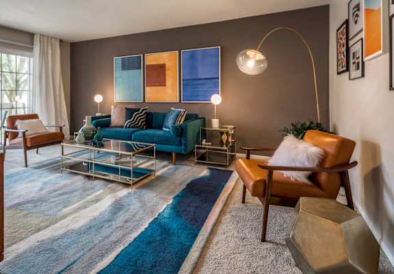 Open Living Room Filled with Sunlight & Beautiful Views at The Brook At Columbia, Columbia, 21044