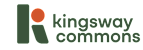 A logo with the text "kingsway commons" in black font.