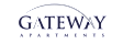 The image is a logo for Gateway Apartments.