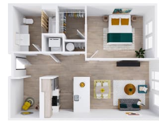 Zinnia Apartments in Shoreline, Washington B2 ADA Floor Plan