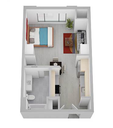 Floor Plan  C Floor Plan at Canary Lofts, Iowa, 50311