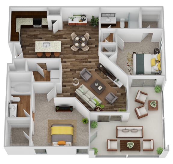 a 1 bedroom floor plan is shown in this image