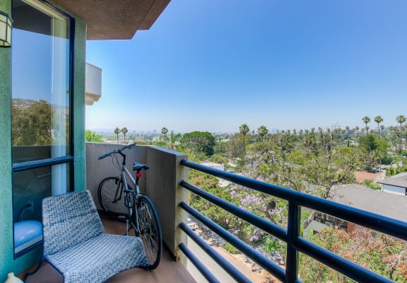 Balconies With City And Mountain Views at Hollywood Vista, California
