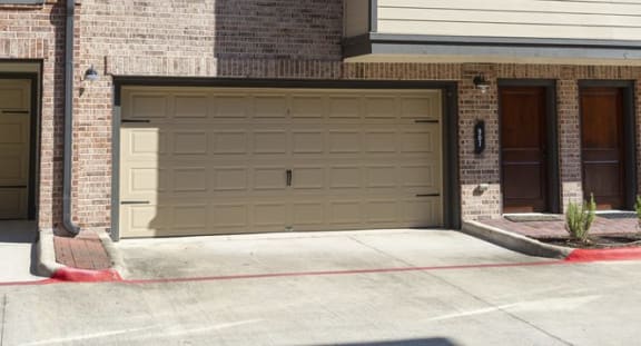 attached 1 or 2 car garage at The Townhomes at Woodmill Creek
