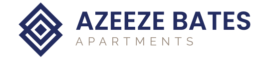 azeze bats apartments logo on a green background