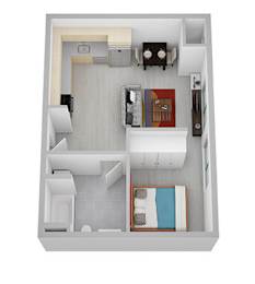 C Floor Plan at Canary Lofts, Iowa