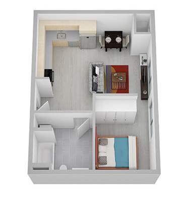Floor Plan  C Floor Plan at Canary Lofts, Iowa