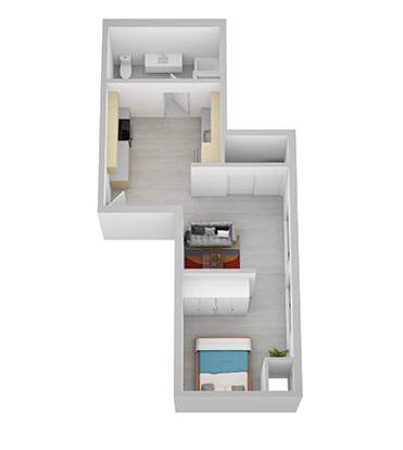 Floor Plan  E Floor Plan at Canary Lofts, Des Moines, 50311