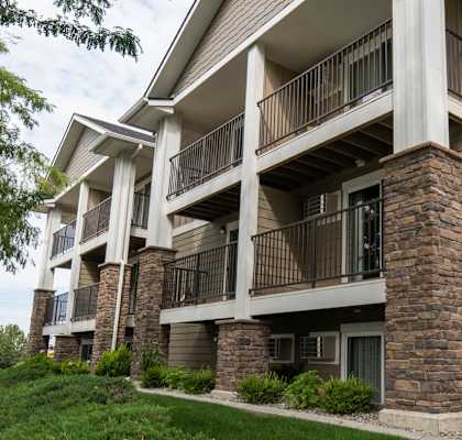 Building View at Railhead Apartments in Spokane, WA