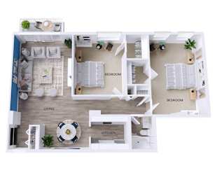 B3 Floor Plan at Avondale Overlook, Hyattsville, MD